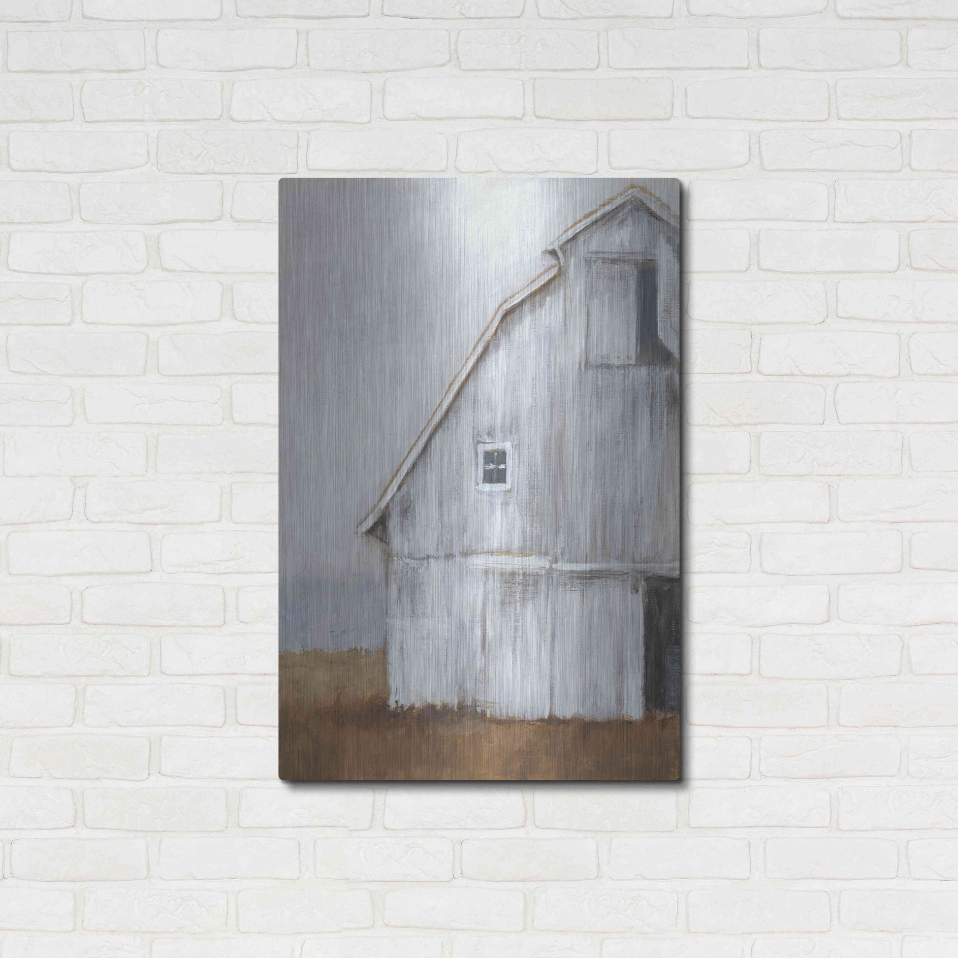 Luxe Metal Art 'Abandoned Barn II' by Ethan Harper Metal Wall Art,24x36