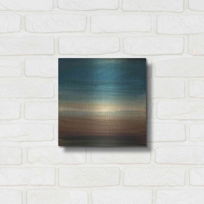 Luxe Metal Art 'Abstract Horizon IV' by Ethan Harper Metal Wall Art,12x12