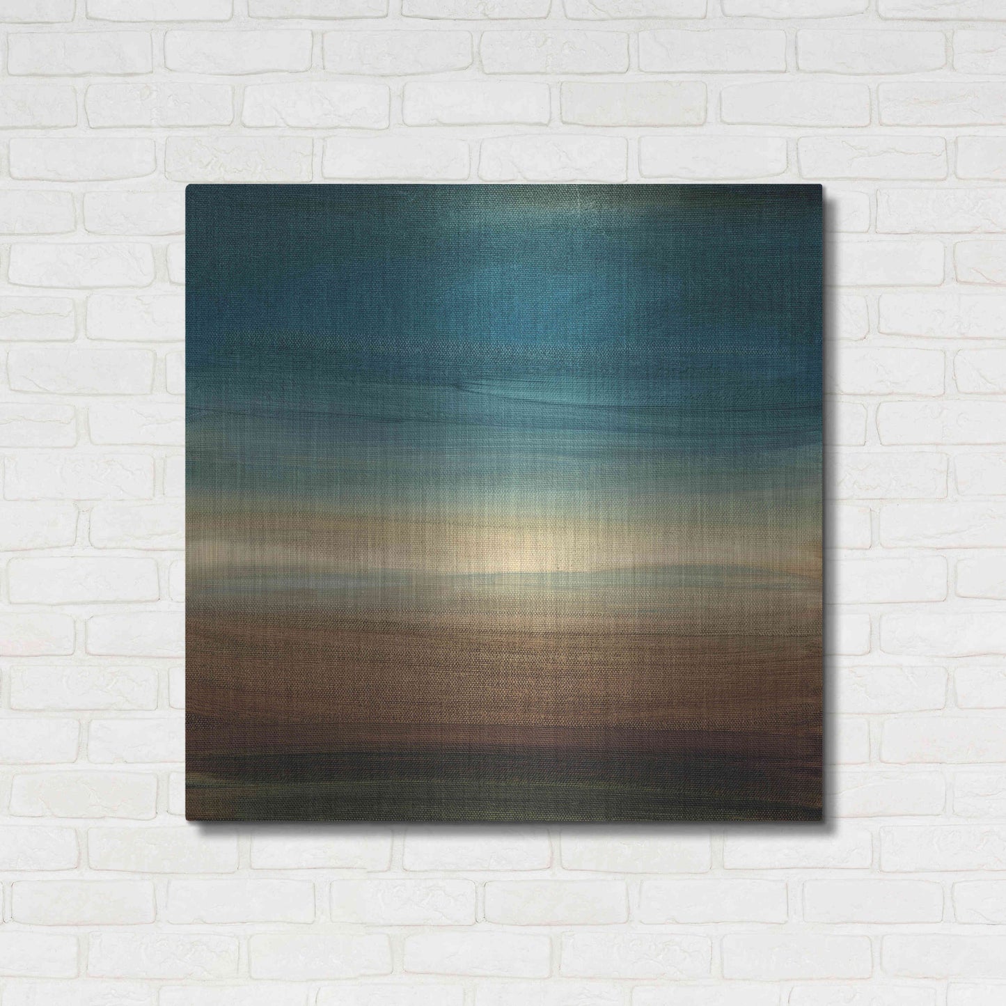 Luxe Metal Art 'Abstract Horizon IV' by Ethan Harper Metal Wall Art,36x36