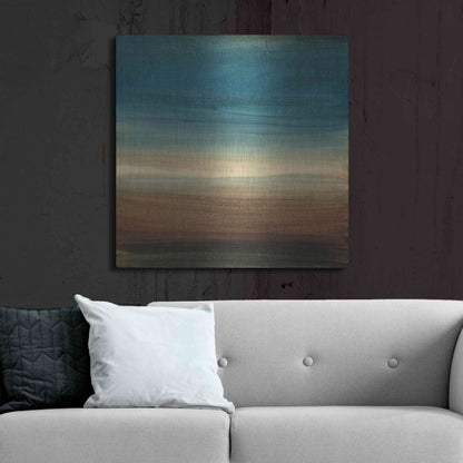 Luxe Metal Art 'Abstract Horizon IV' by Ethan Harper Metal Wall Art,36x36