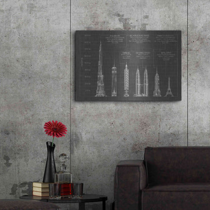 Luxe Metal Art 'Architectural Heights' by Ethan Harper Metal Wall Art,36x24