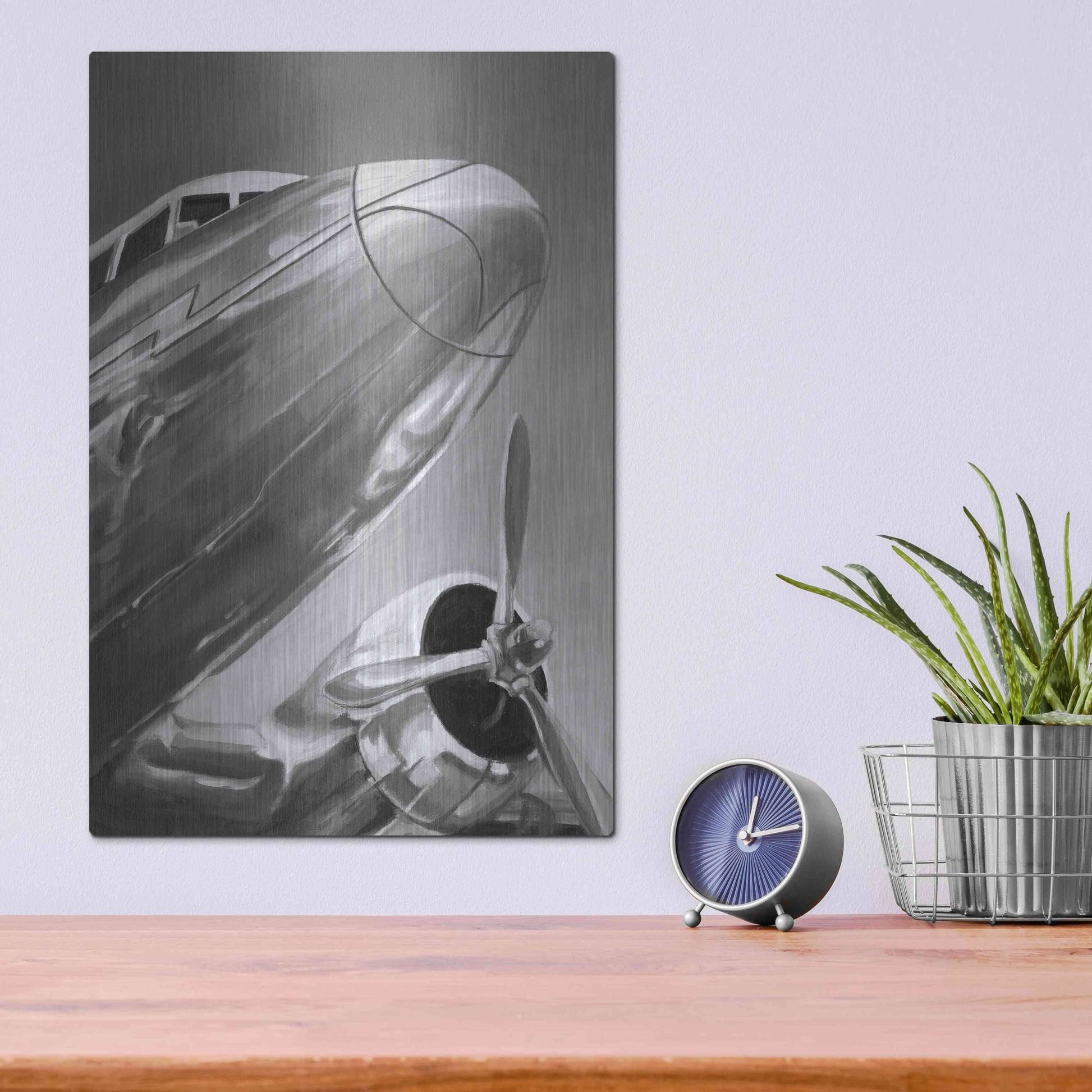 Luxe Metal Art 'Aviation Icon I' by Ethan Harper Metal Wall Art,12x16