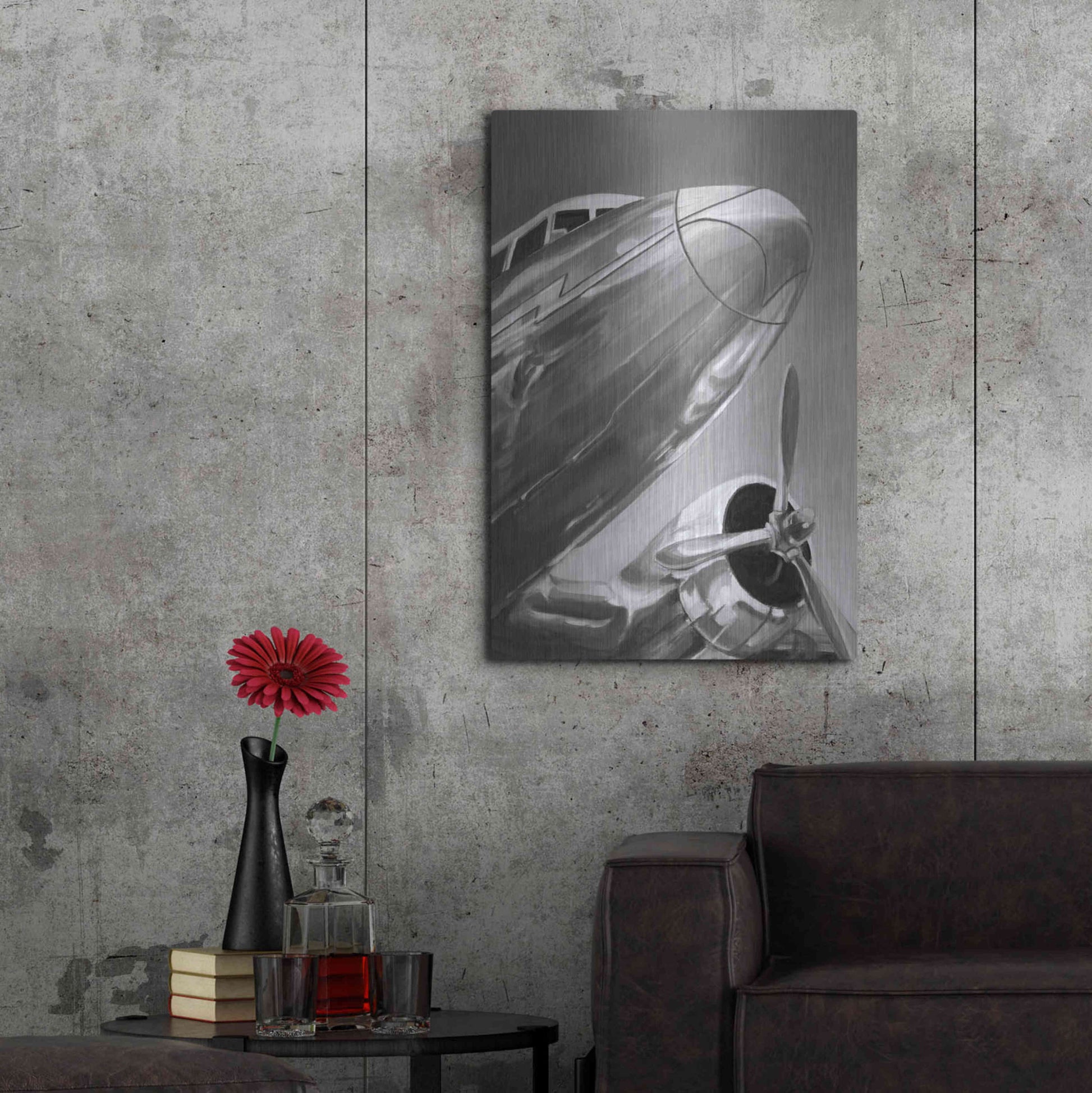 Luxe Metal Art 'Aviation Icon I' by Ethan Harper Metal Wall Art,24x36