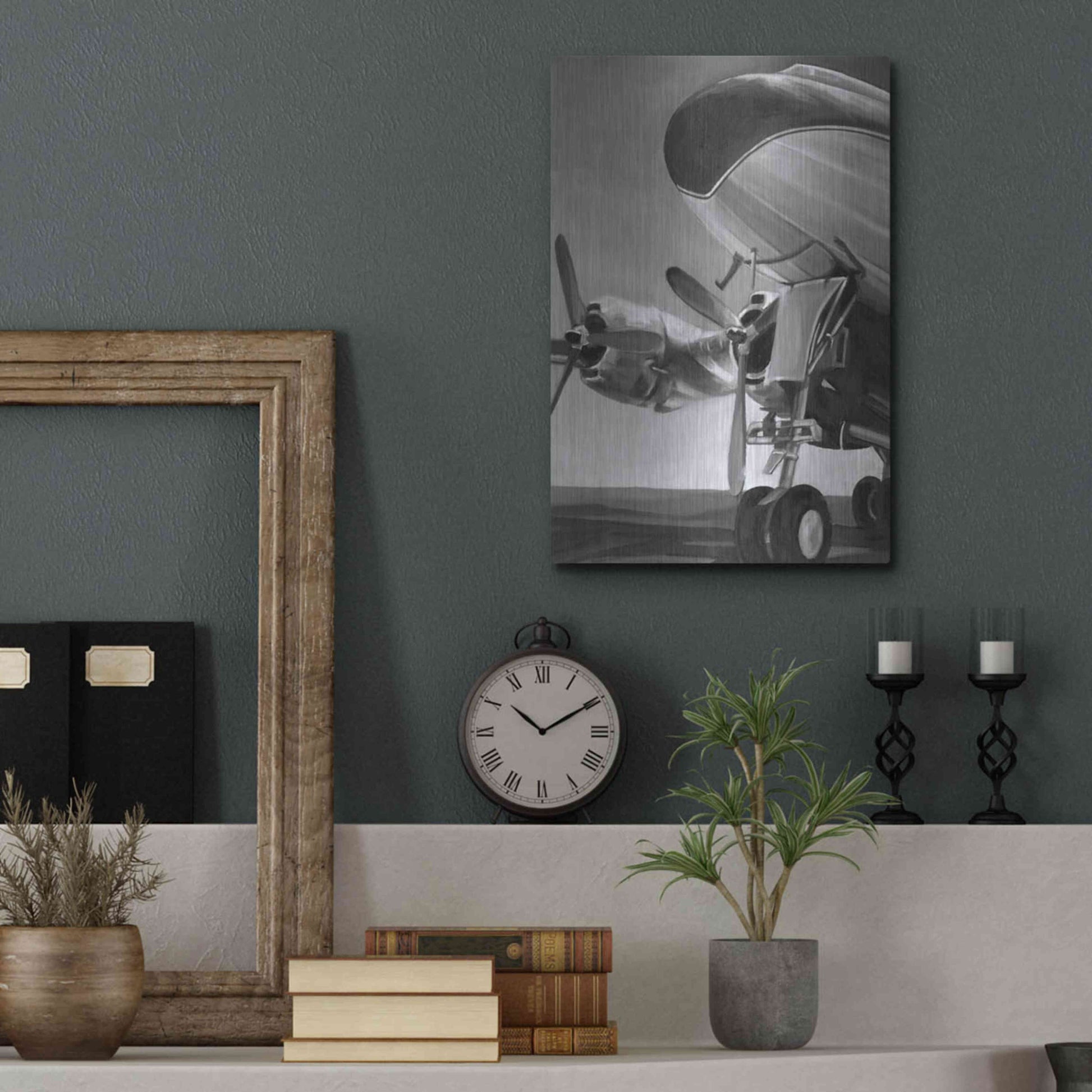 Luxe Metal Art 'Aviation Icon II' by Ethan Harper Metal Wall Art,12x16