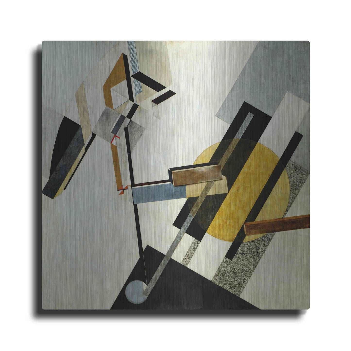 Luxe Metal Art 'Proun 19D' by El Lissitzky, Metal Wall Art