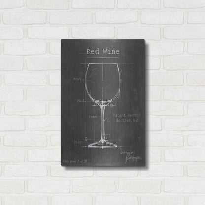 Luxe Metal Art 'Barware Blueprint III' by Ethan Harper Metal Wall Art,16x24