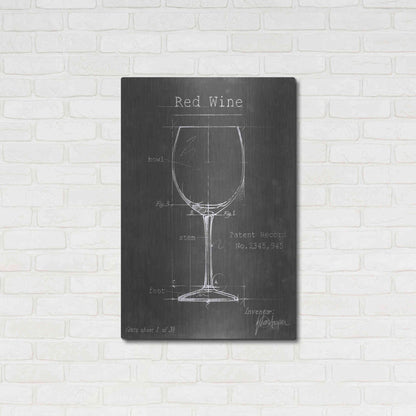 Luxe Metal Art 'Barware Blueprint III' by Ethan Harper Metal Wall Art,24x36