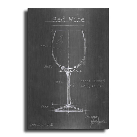 Luxe Metal Art 'Barware Blueprint III' by Ethan Harper Metal Wall Art