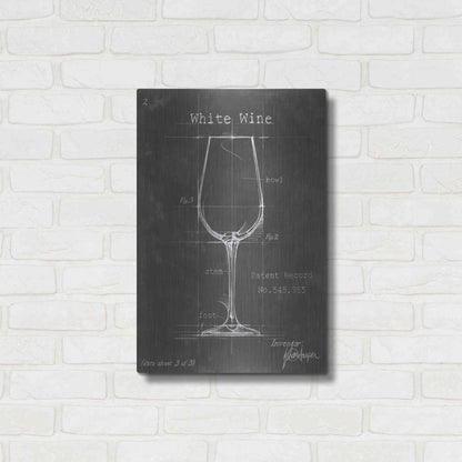 Luxe Metal Art 'Barware Blueprint IV' by Ethan Harper Metal Wall Art,16x24