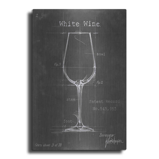 Luxe Metal Art 'Barware Blueprint IV' by Ethan Harper Metal Wall Art