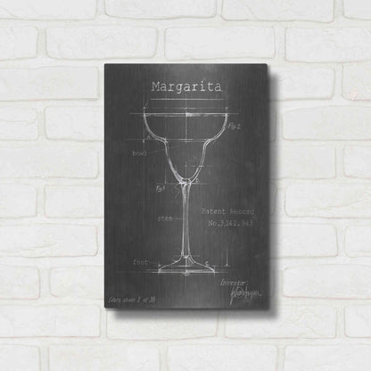 Luxe Metal Art 'Barware Blueprint VI' by Ethan Harper Metal Wall Art,12x16