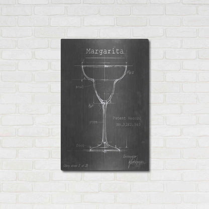 Luxe Metal Art 'Barware Blueprint VI' by Ethan Harper Metal Wall Art,24x36