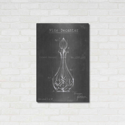 Luxe Metal Art 'Barware Blueprint VIII' by Ethan Harper Metal Wall Art,24x36