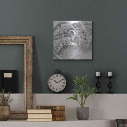 Luxe Metal Art 'Behind the Wheel II' by Ethan Harper Metal Wall Art,12x12