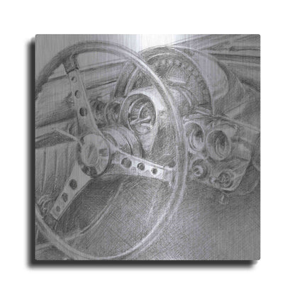 Luxe Metal Art 'Behind the Wheel II' by Ethan Harper Metal Wall Art