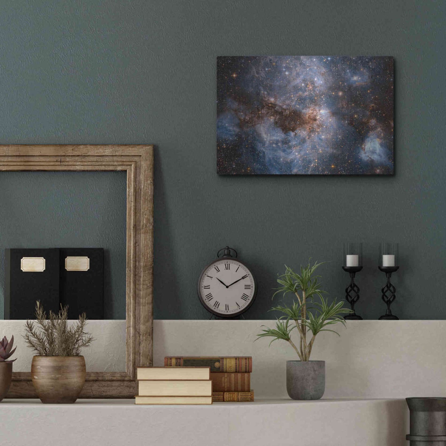 Luxe Metal Art 'Maelstrom Cloud' Hubble Space Telescope, Metal Wall Art,16x12
