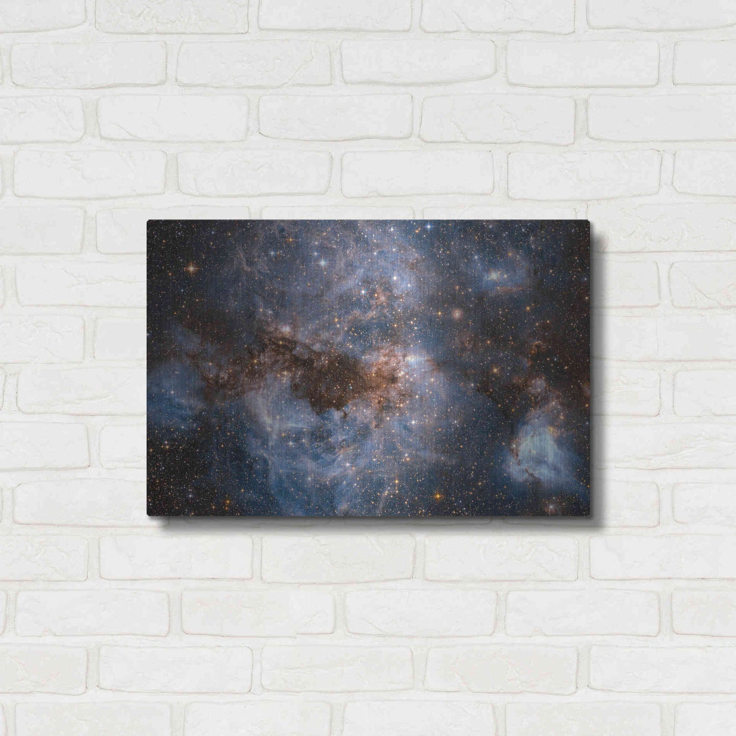 Luxe Metal Art 'Maelstrom Cloud' Hubble Space Telescope, Metal Wall Art,24x16