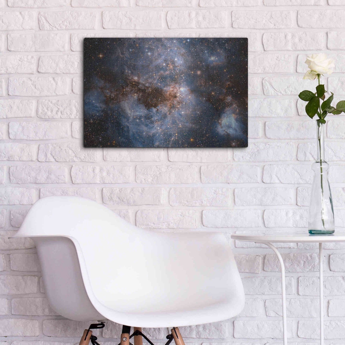 Luxe Metal Art 'Maelstrom Cloud' Hubble Space Telescope, Metal Wall Art,24x16