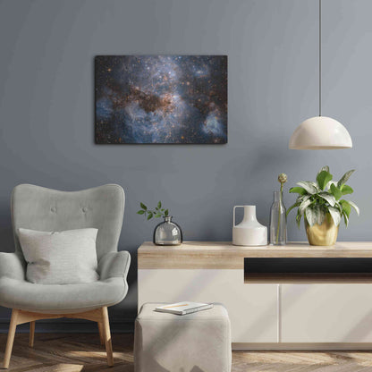Luxe Metal Art 'Maelstrom Cloud' Hubble Space Telescope, Metal Wall Art,24x16
