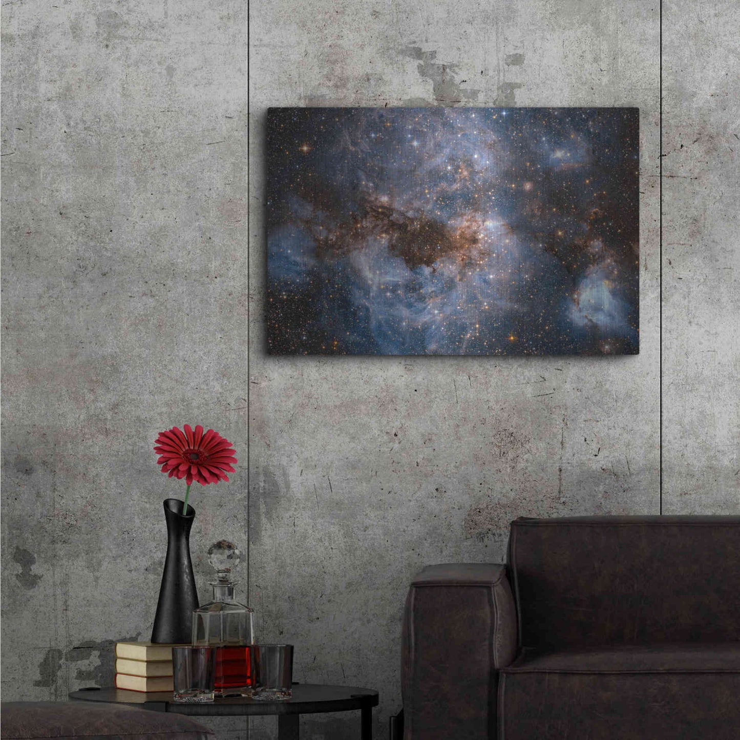 Luxe Metal Art 'Maelstrom Cloud' Hubble Space Telescope, Metal Wall Art,36x24