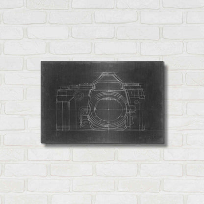 Luxe Metal Art 'Camera Blueprints IV' by Ethan Harper Metal Wall Art,24x16