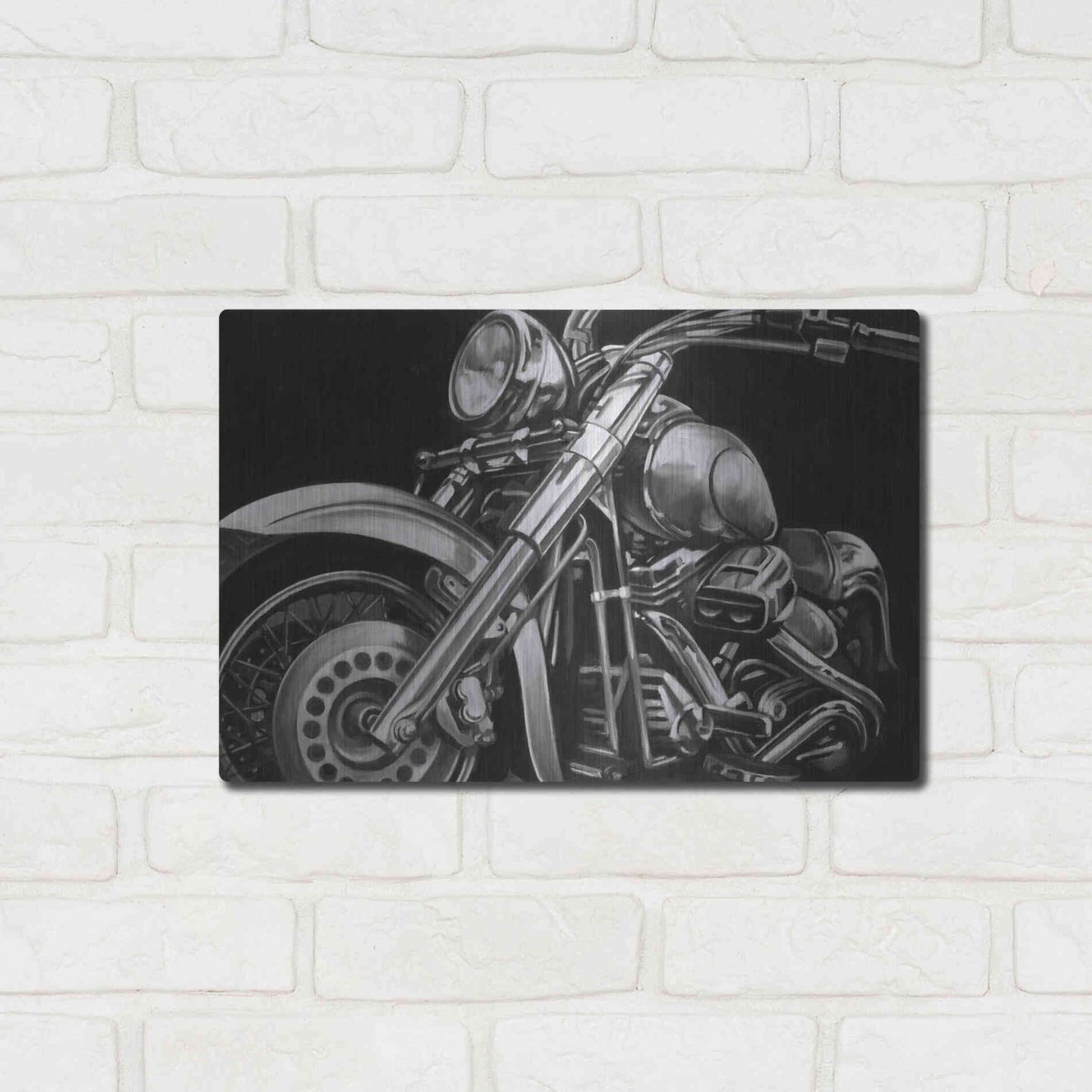 Luxe Metal Art 'Classic Hogs II' by Ethan Harper Metal Wall Art,16x12