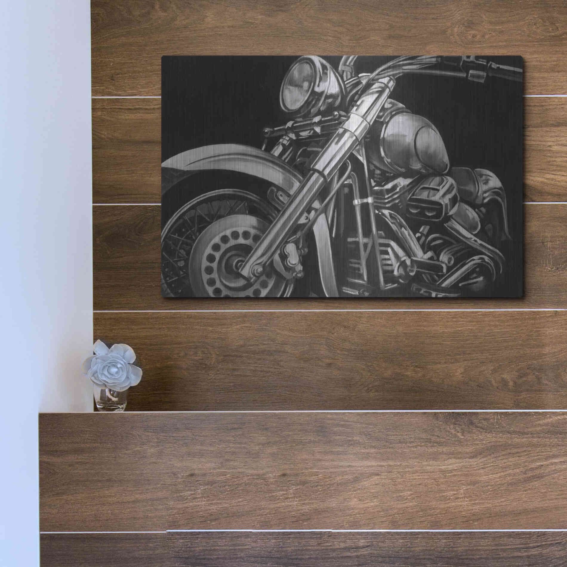 Luxe Metal Art 'Classic Hogs II' by Ethan Harper Metal Wall Art,16x12