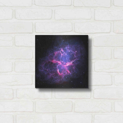 Luxe Metal Art 'Crab Nebula' Hubble Space Telescope, Metal Wall Art,12x12