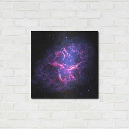 Luxe Metal Art 'Crab Nebula' Hubble Space Telescope, Metal Wall Art,24x24