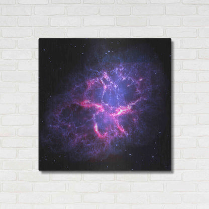 Luxe Metal Art 'Crab Nebula' Hubble Space Telescope, Metal Wall Art,36x36