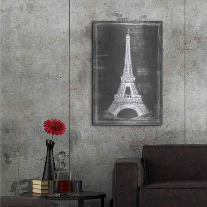 Luxe Metal Art 'European Icon Blueprint I' by Ethan Harper Metal Wall Art,24x36