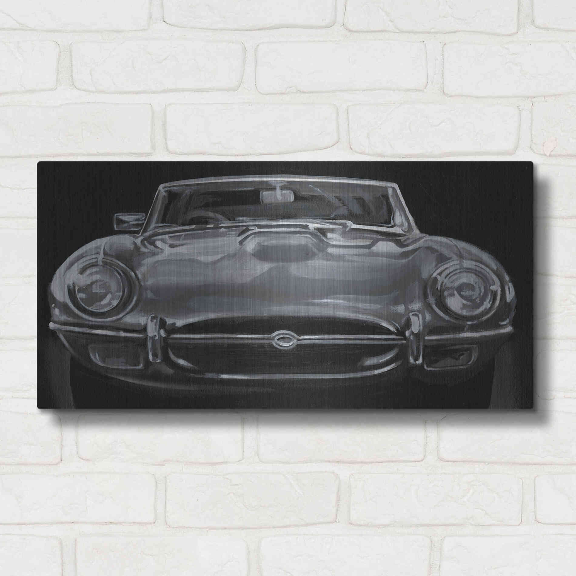 Luxe Metal Art 'European Sports Car I' by Ethan Harper Metal Wall Art,24x12