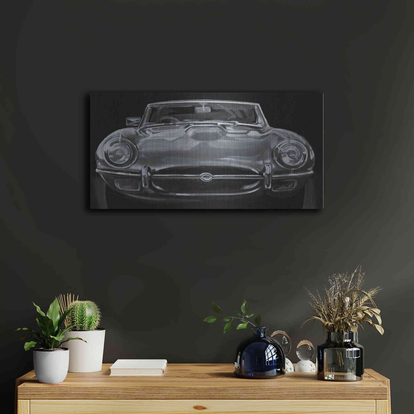 Luxe Metal Art 'European Sports Car I' by Ethan Harper Metal Wall Art,24x12