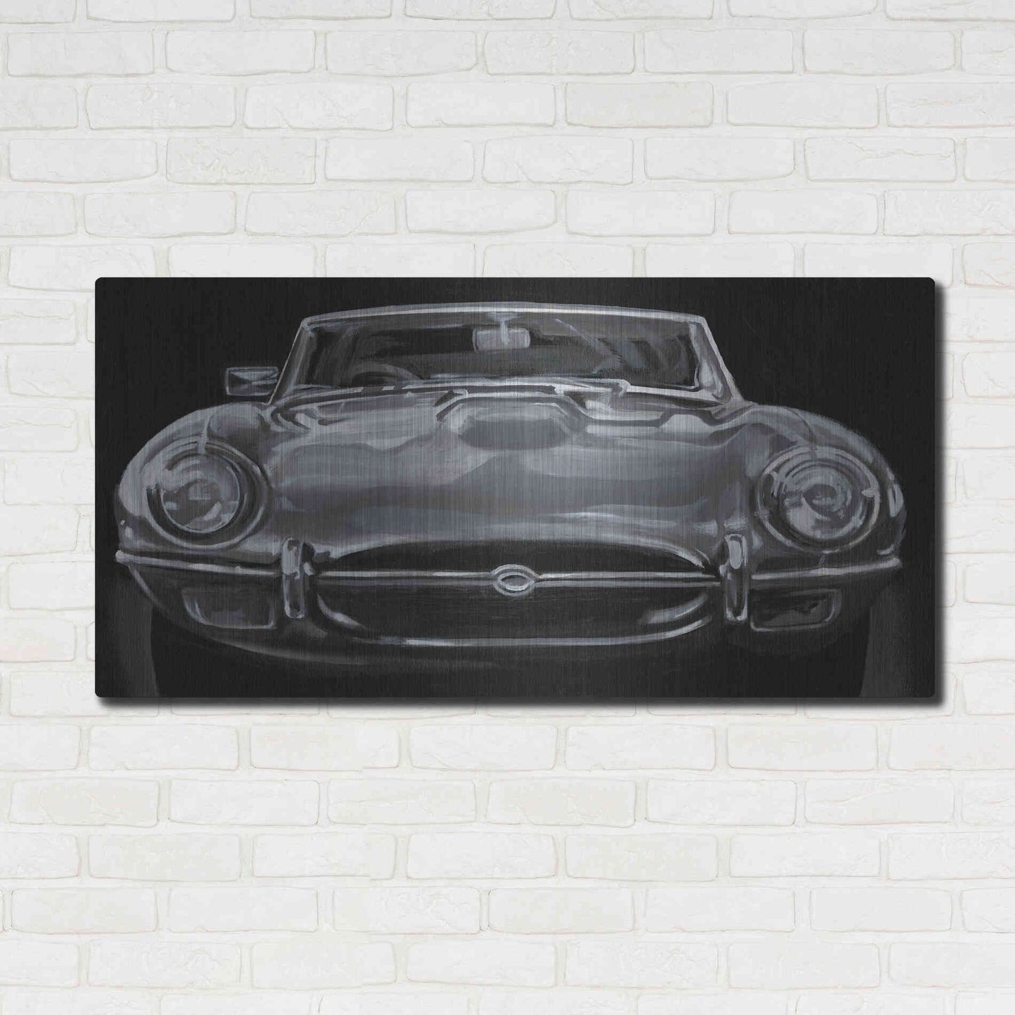 Luxe Metal Art 'European Sports Car I' by Ethan Harper Metal Wall Art,48x24