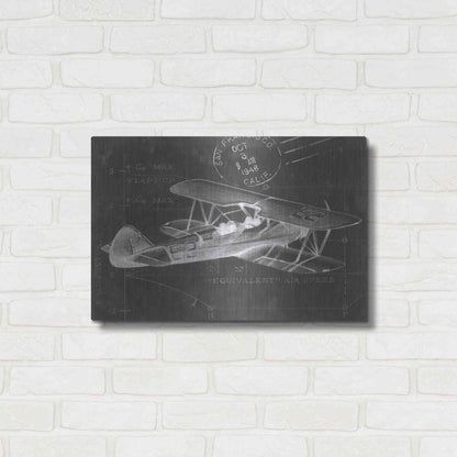 Luxe Metal Art 'Flight Schematic I' by Ethan Harper Metal Wall Art,24x16