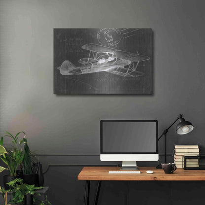 Luxe Metal Art 'Flight Schematic I' by Ethan Harper Metal Wall Art,36x24