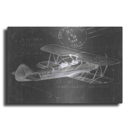 Luxe Metal Art 'Flight Schematic I' by Ethan Harper Metal Wall Art