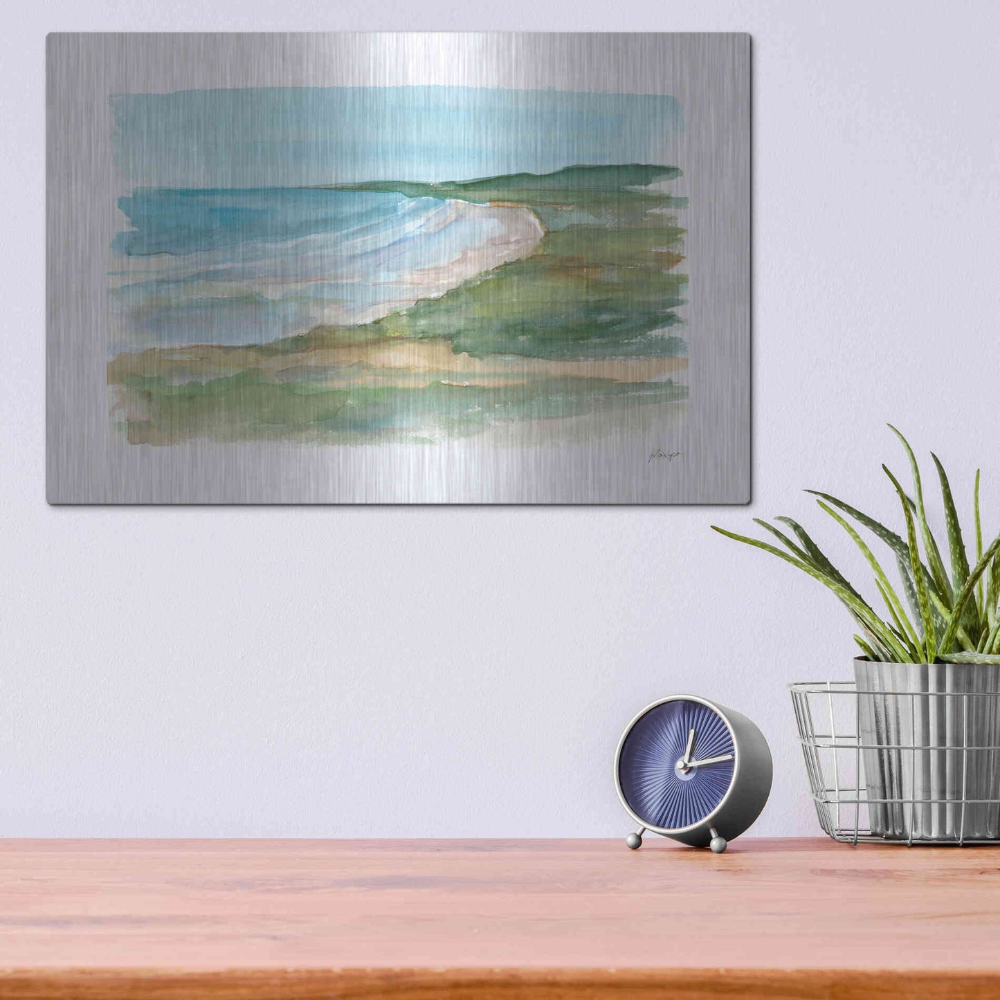 Luxe Metal Art 'Impressionist View VI' by Ethan Harper Metal Wall Art,16x12