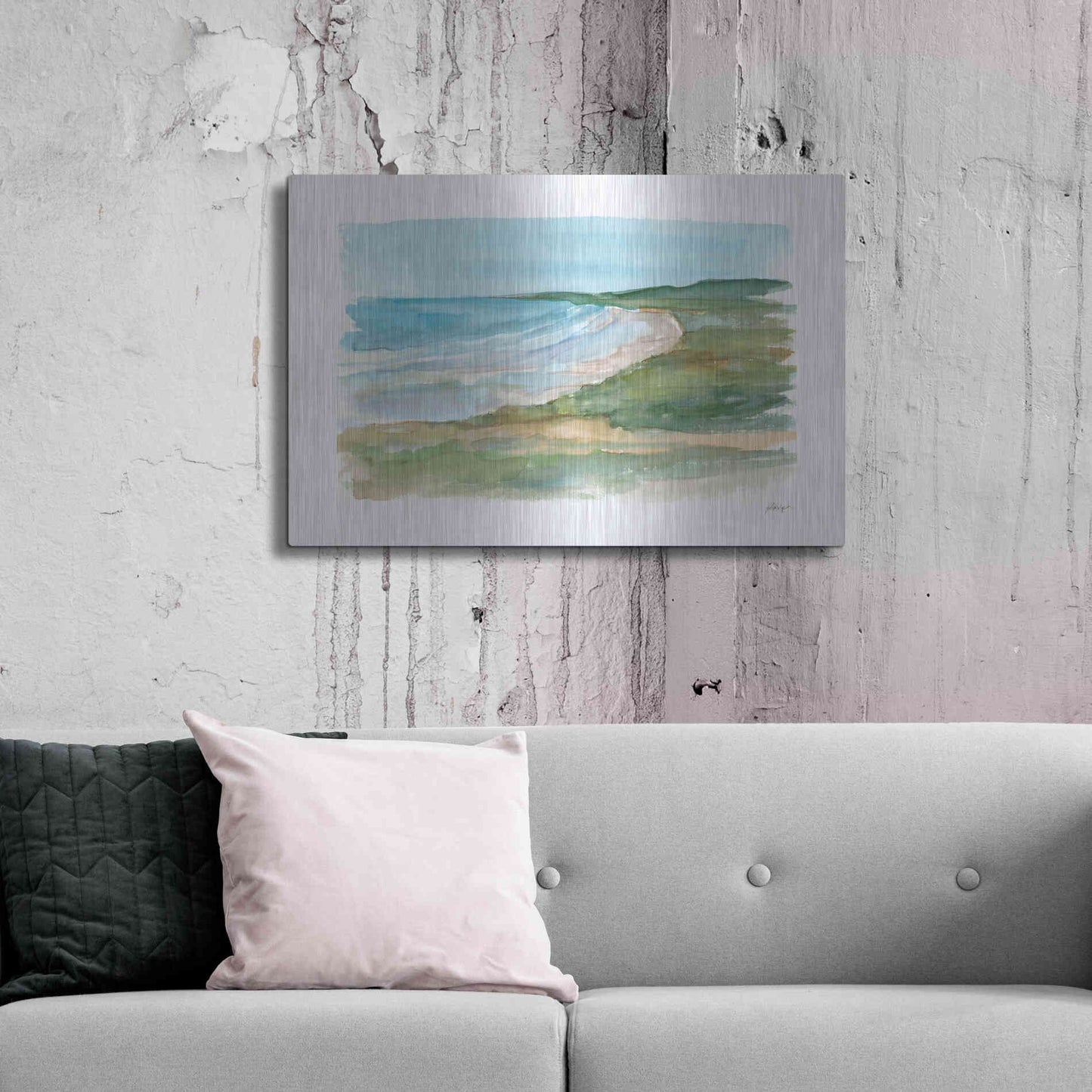 Luxe Metal Art 'Impressionist View VI' by Ethan Harper Metal Wall Art,36x24