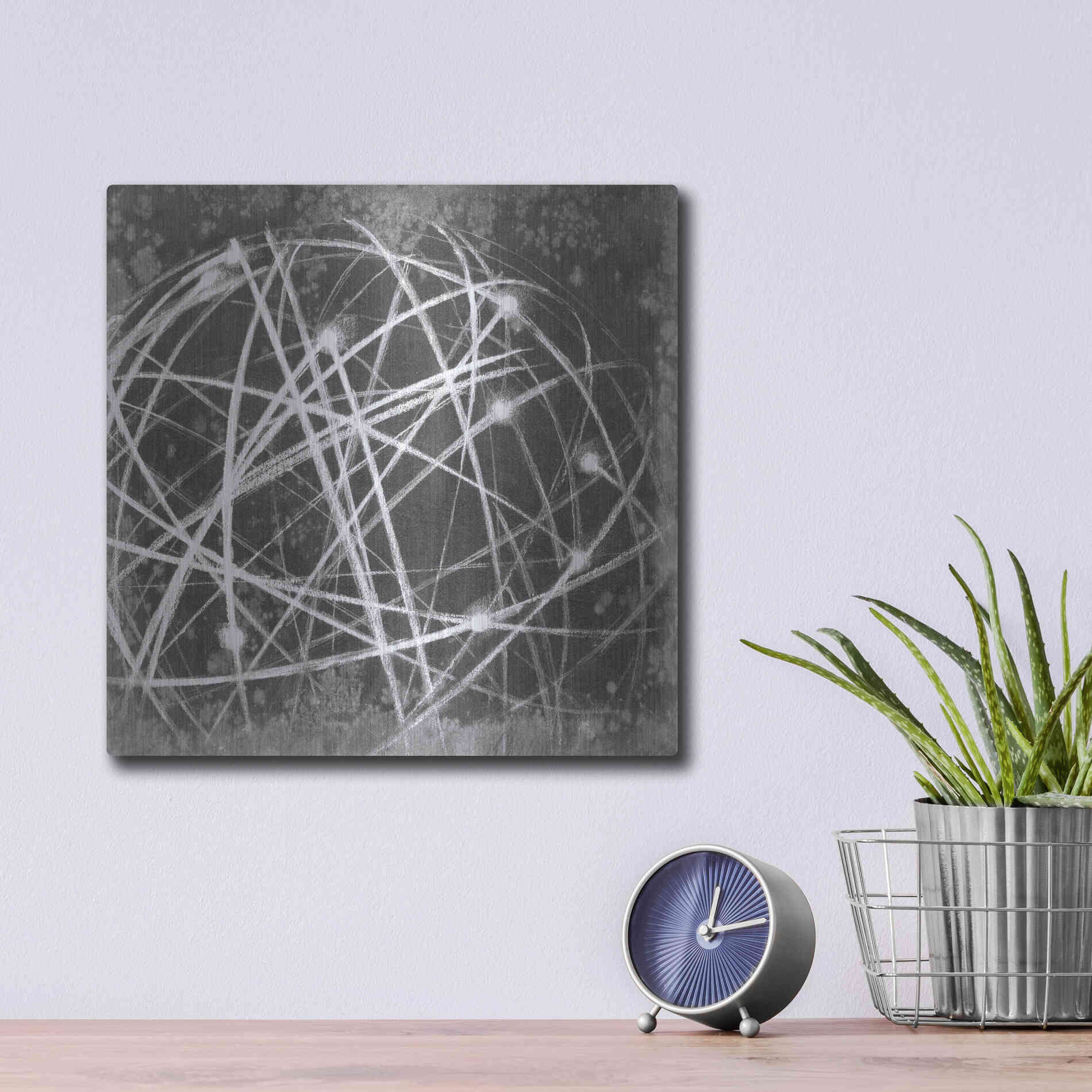 Luxe Metal Art 'Interstellar I' by Ethan Harper Metal Wall Art,12x12