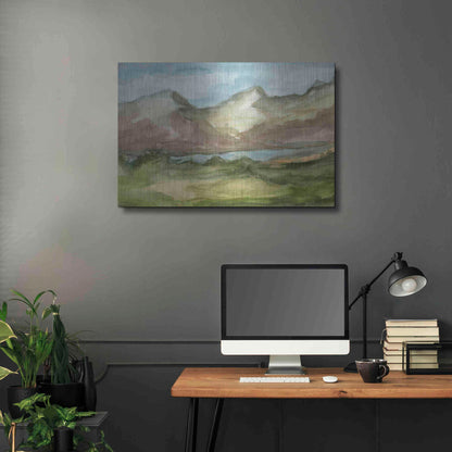 Luxe Metal Art 'Plein Air Landscape II' by Ethan Harper Metal Wall Art,36x24