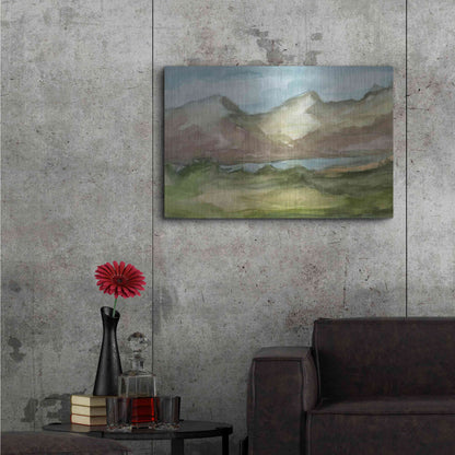 Luxe Metal Art 'Plein Air Landscape II' by Ethan Harper Metal Wall Art,36x24