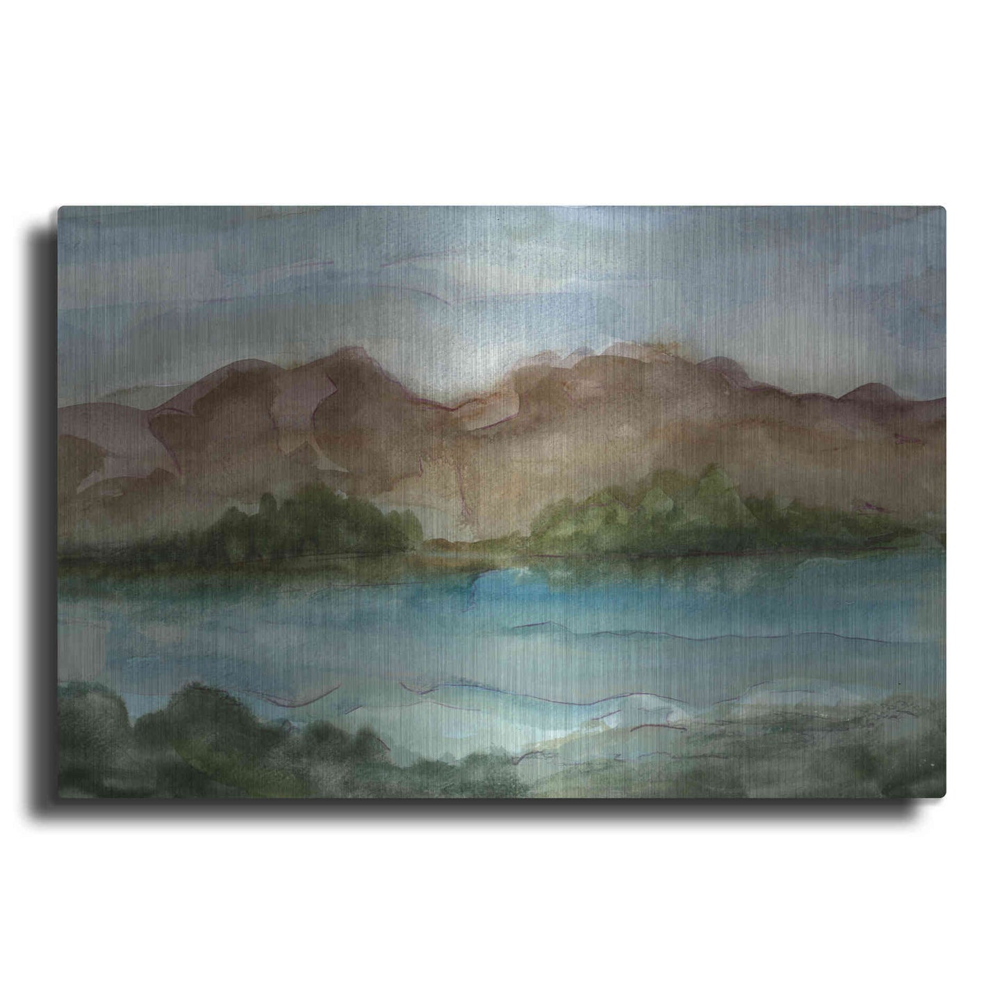 Luxe Metal Art 'Plein Air Landscape IV' by Ethan Harper Metal Wall Art