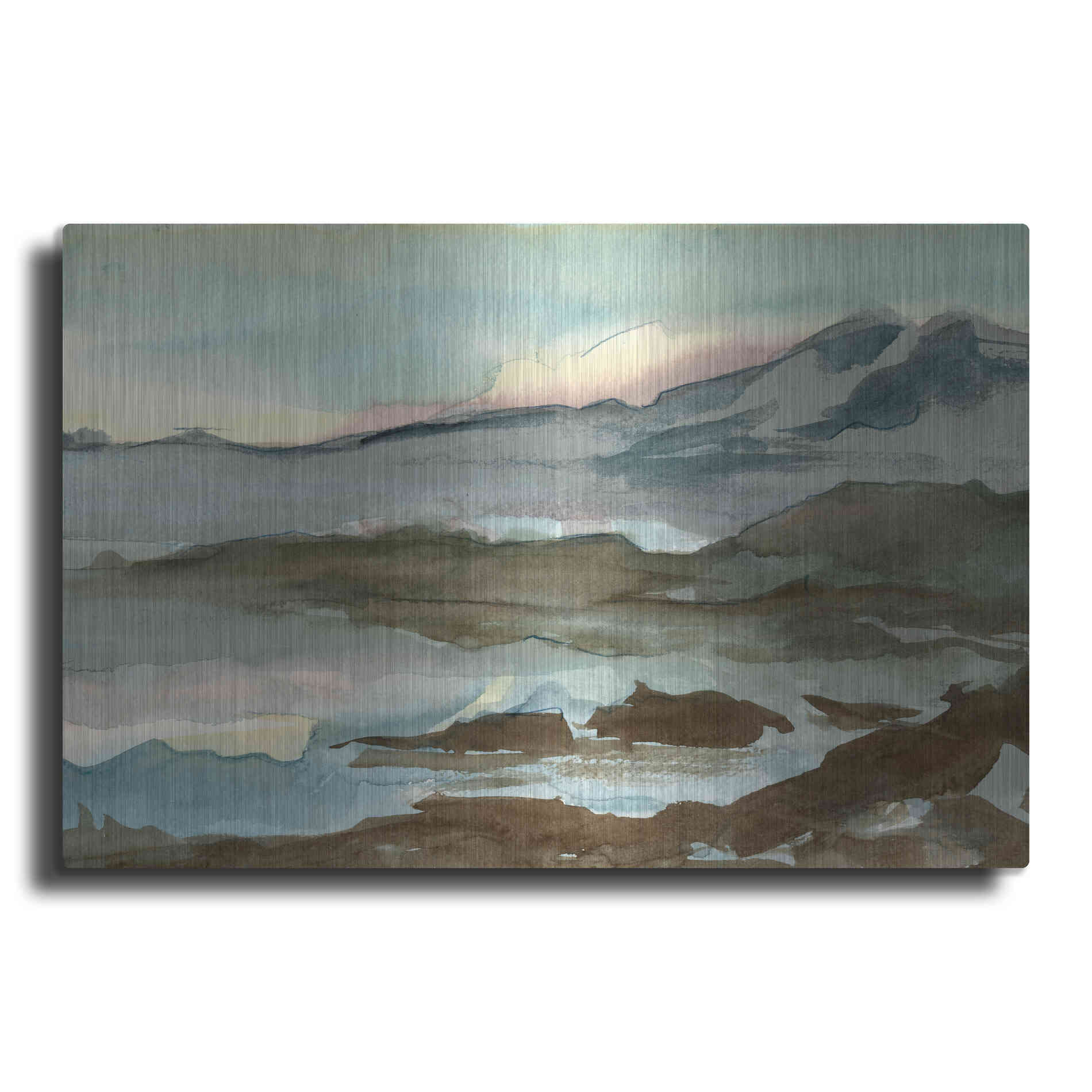 Luxe Metal Art 'Plein Air Landscape VI' by Ethan Harper Metal Wall Art