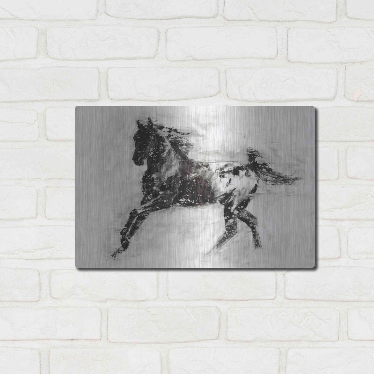 Luxe Metal Art 'Rustic Appaloosa II' by Ethan Harper Metal Wall Art,16x12