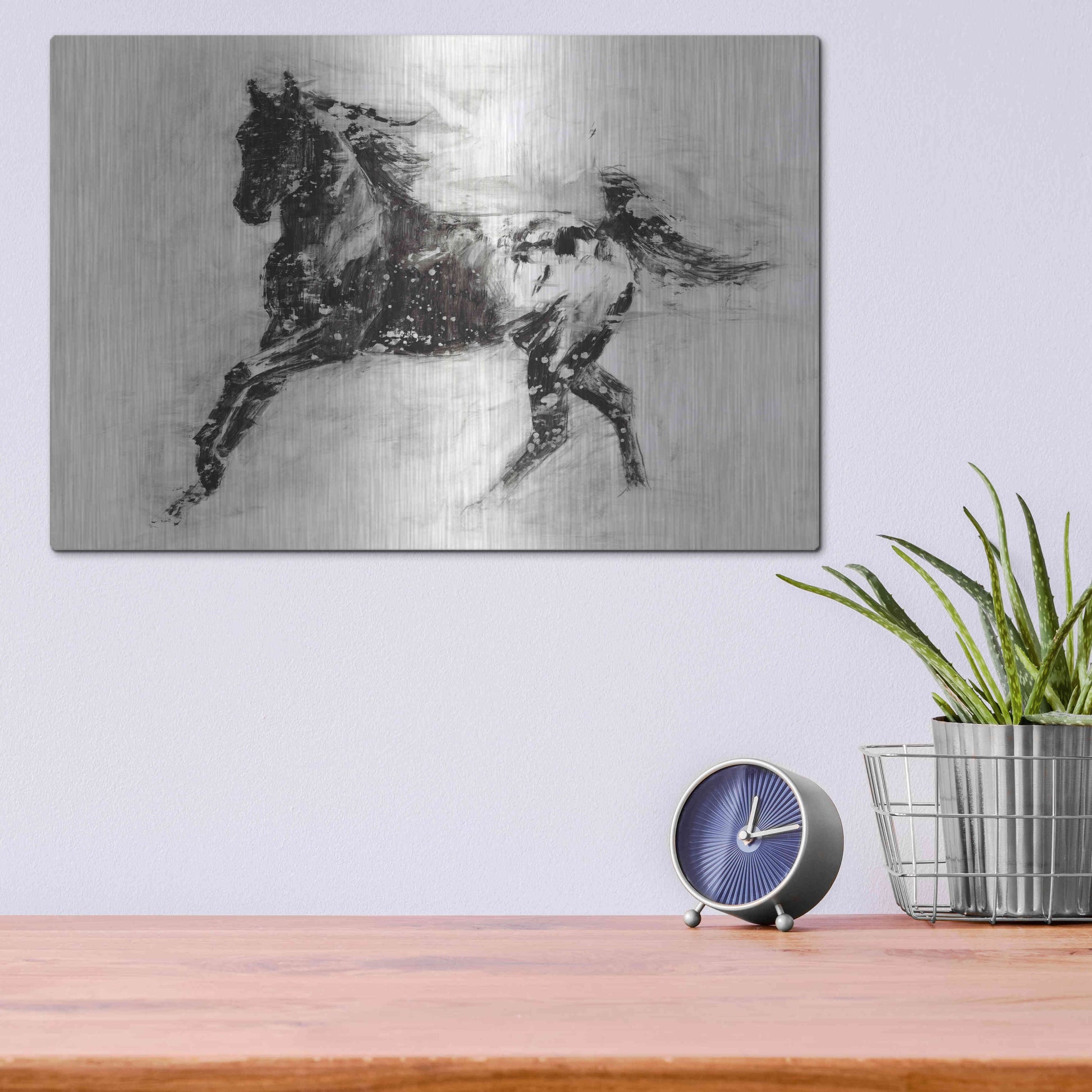 Luxe Metal Art 'Rustic Appaloosa II' by Ethan Harper Metal Wall Art,16x12