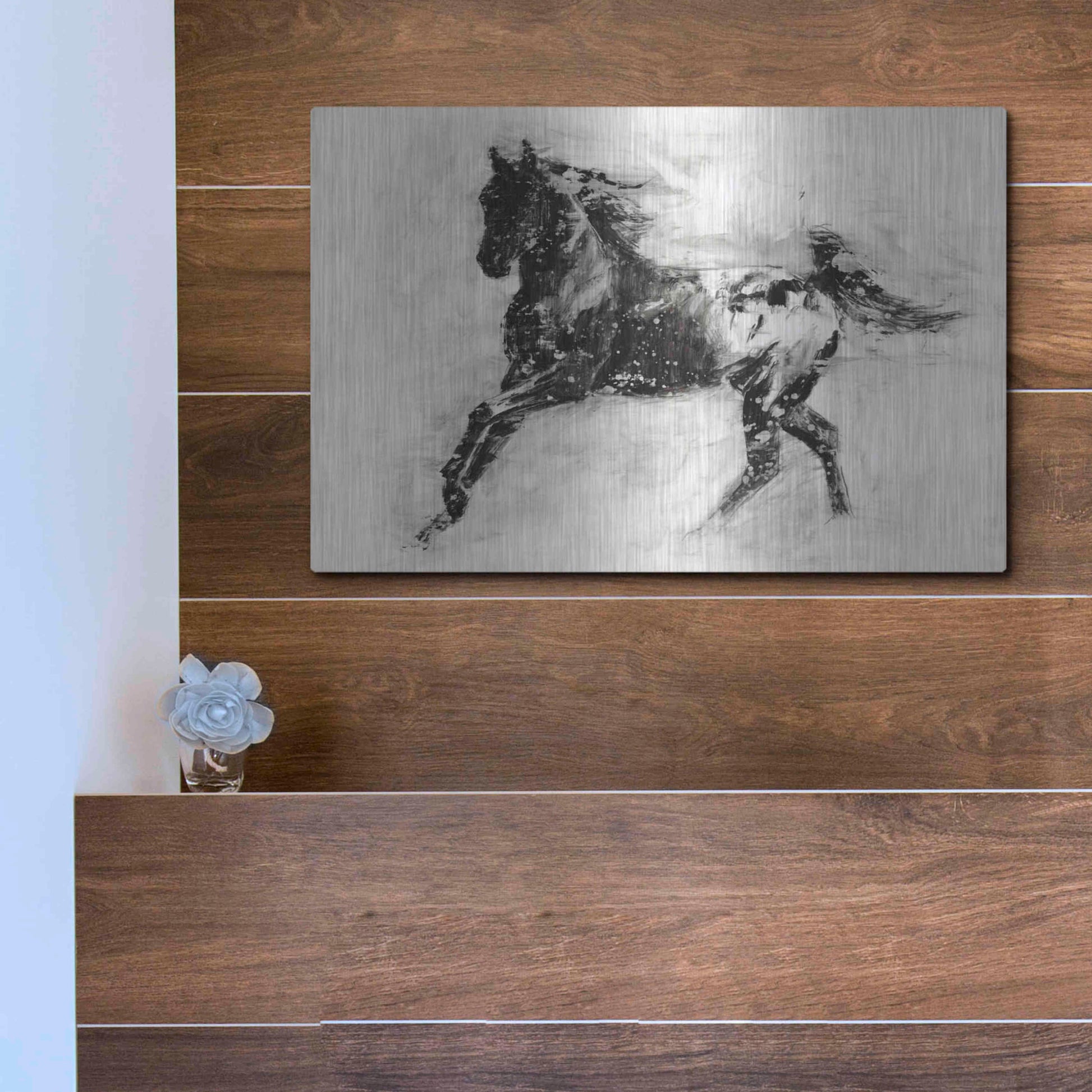 Luxe Metal Art 'Rustic Appaloosa II' by Ethan Harper Metal Wall Art,16x12