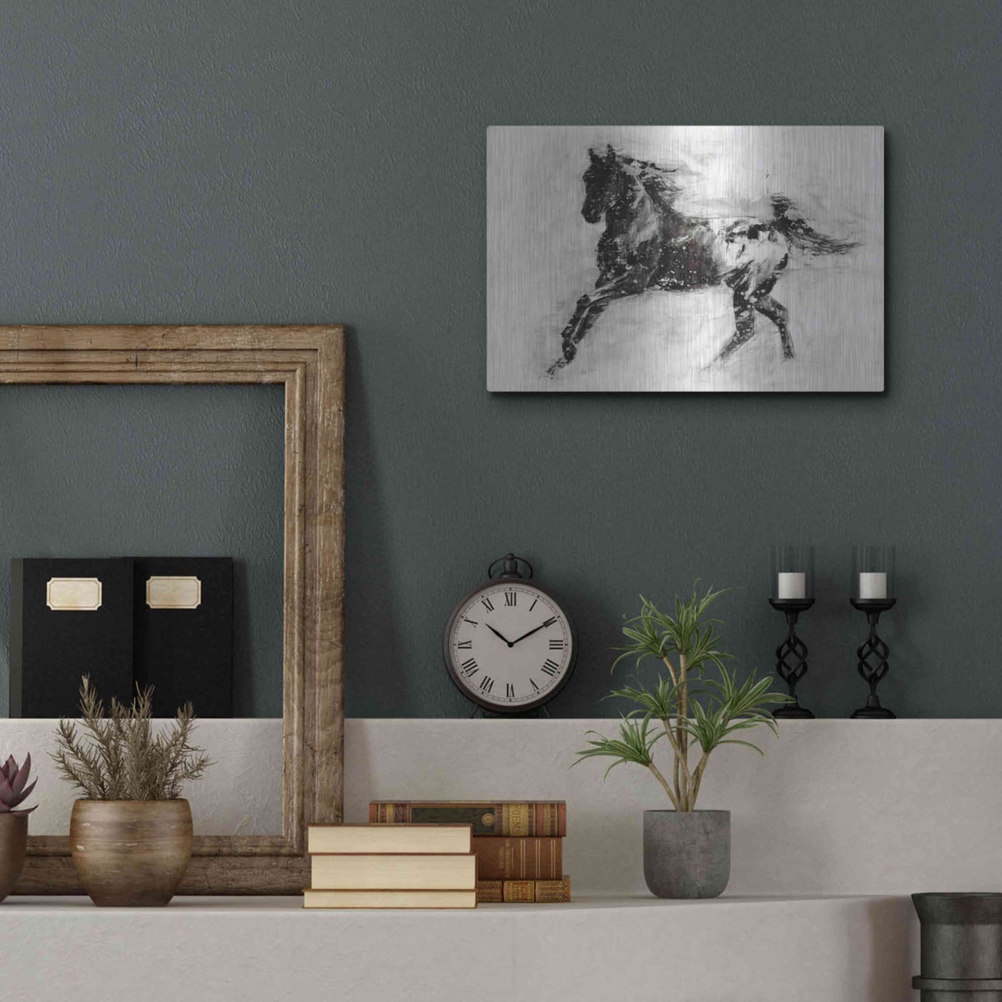 Luxe Metal Art 'Rustic Appaloosa II' by Ethan Harper Metal Wall Art,16x12