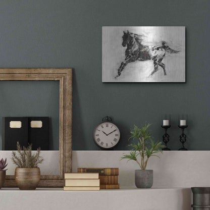 Luxe Metal Art 'Rustic Appaloosa II' by Ethan Harper Metal Wall Art,16x12