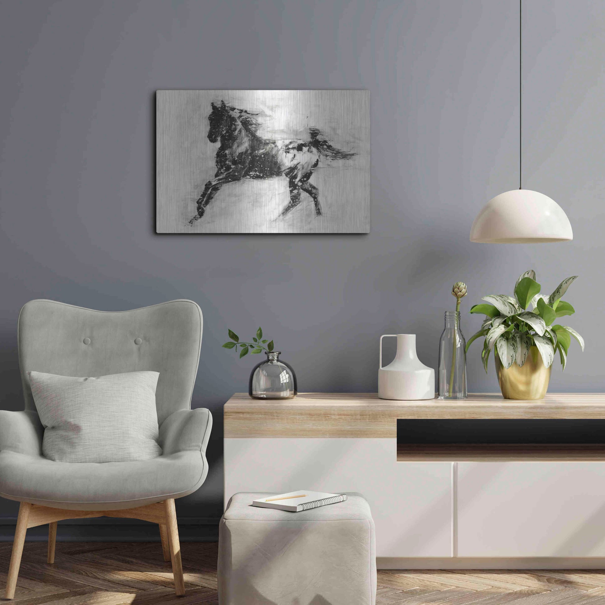 Luxe Metal Art 'Rustic Appaloosa II' by Ethan Harper Metal Wall Art,24x16